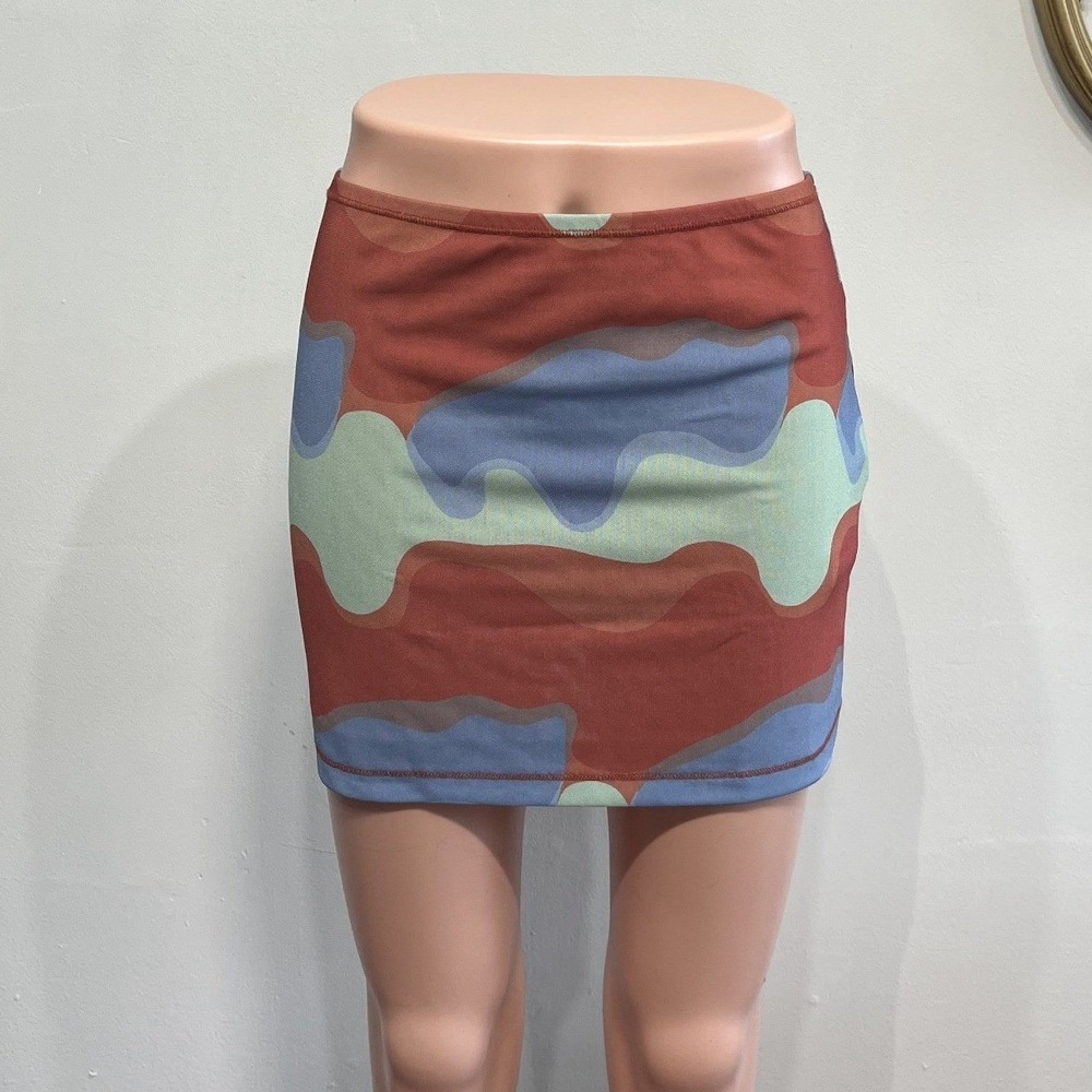 Coachtopia Abstract Wavy Print Mini Skirt - Size XS - Sustainable Fashion